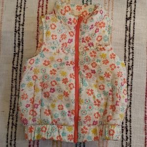 Floral puffer vest